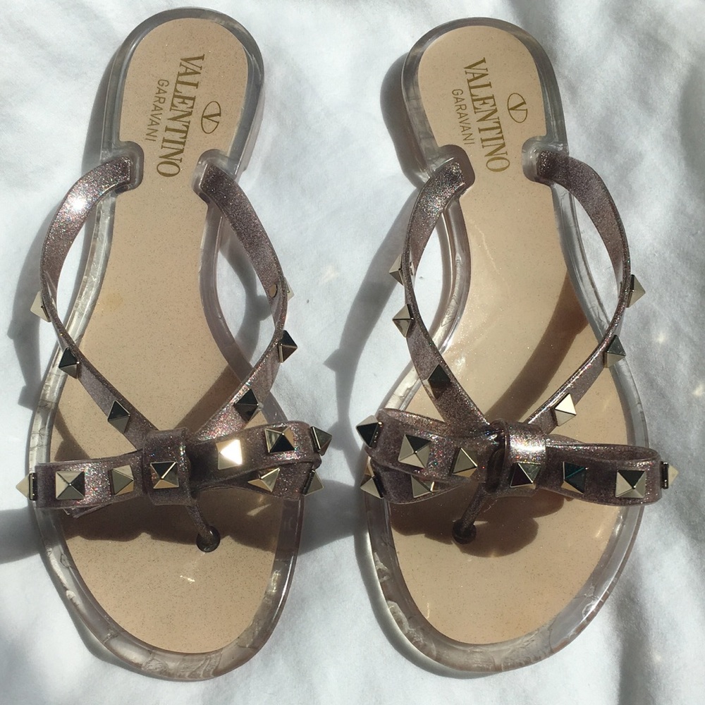 Valentino Jelly Thong Sandals